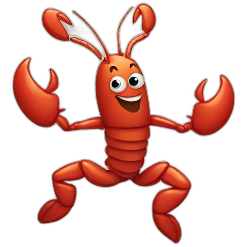 Dancing lobster emoji