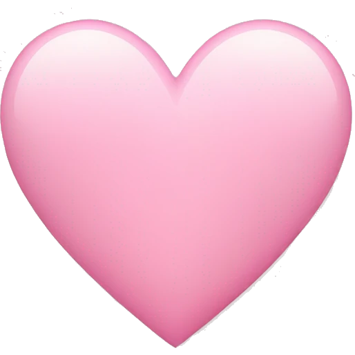 Light pink heart emoji