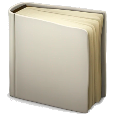 closed book, white cover emoji