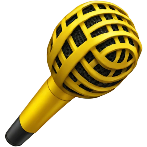 yellow microphone emoji