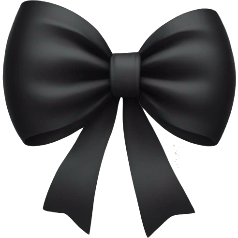 black bow emoji