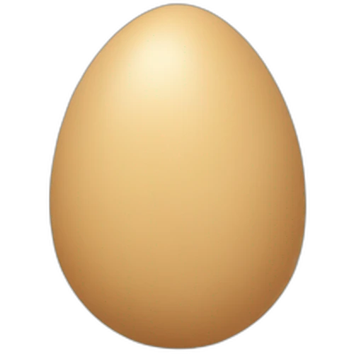 flatstyle egg beige emoji
