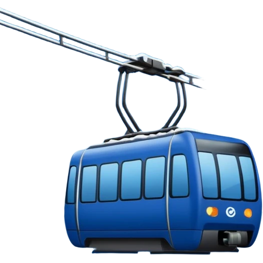 create cablecsr emoji in winter witht he logo of Bergbahnen Adelboden Lenk. make it dark blue. and add the words: Lenk  emoji