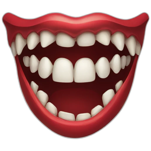 dracula teeth emoji