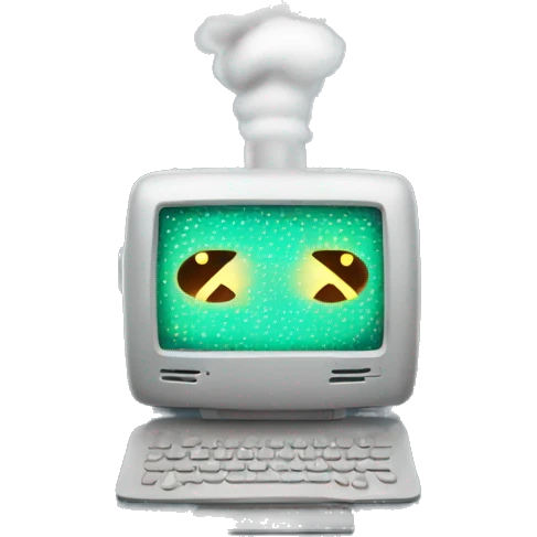 electronic device that emits smoke  emoji