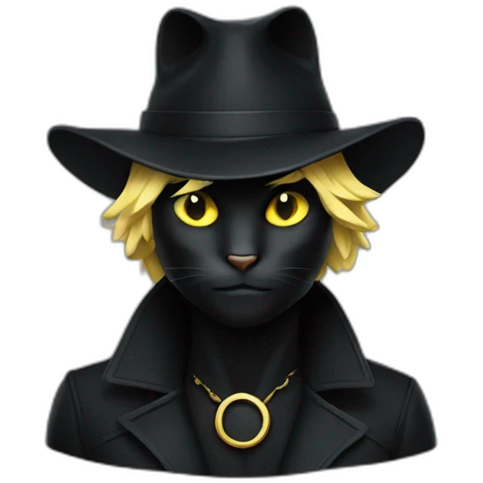 Chat noir emoji
