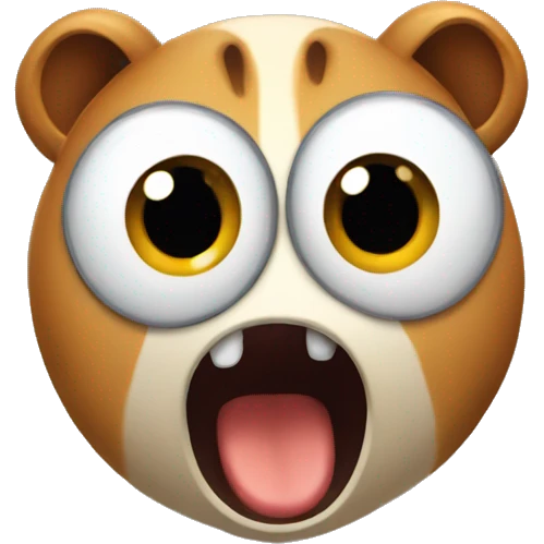 Shocked animal emoji