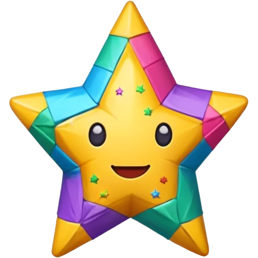 Piñatas de estrella emoji