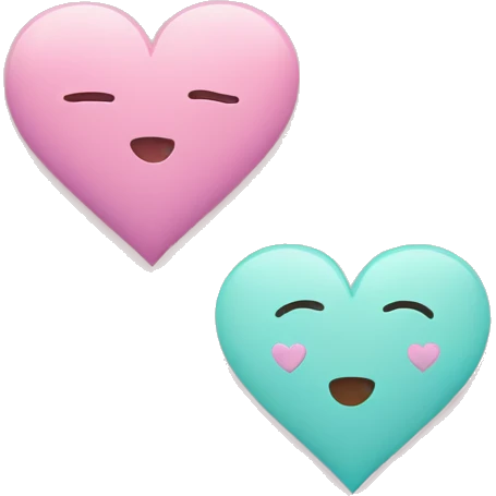 Hearts-couple-symbols-coloured-pastel-shade emoji