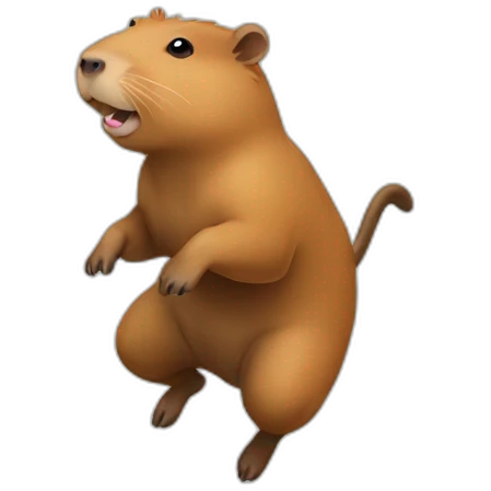 capybara jump emoji