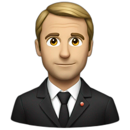 macron noir emoji