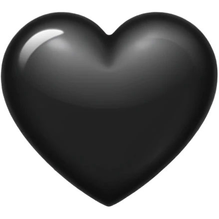 Fancy black heart emoji