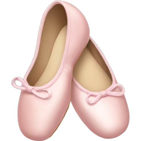 Pale pink ballet shoes emoji