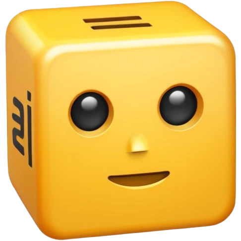 Block letters of "AI" emoji