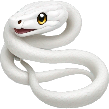 White snake with diamond  emoji