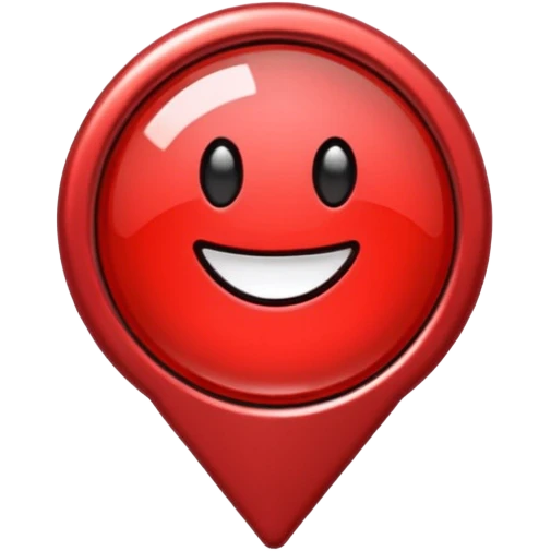 glitter red office pin emoji
