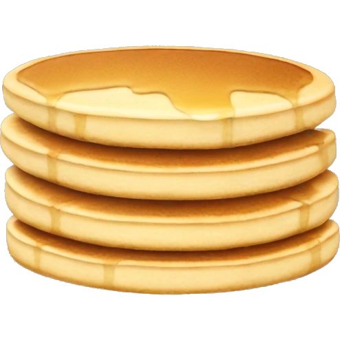 a stack of pancakes light brown emoji