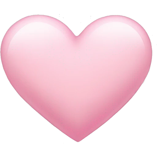 Light pink heart emoji