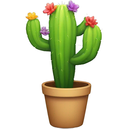 rainbow cactus emoji