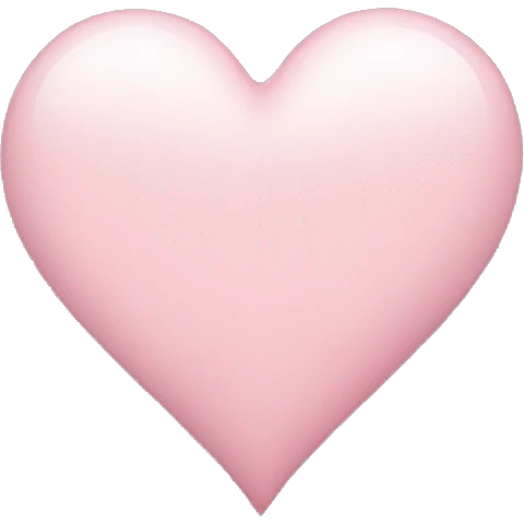 light pink heart emoji