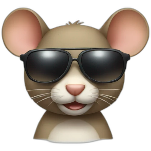 Mouses with sunglasses emoji