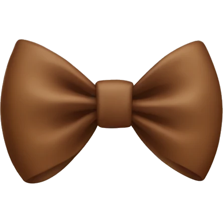 brown bow emoji