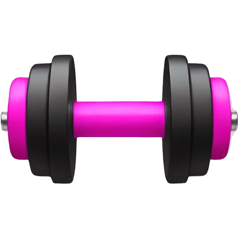 Pink dumbbell  emoji
