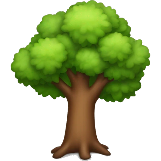 a tree in the woods emoji
