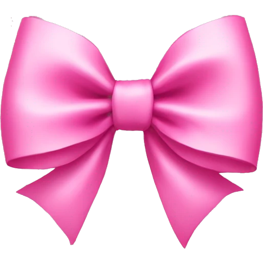 Pink bow emoji