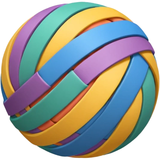 A Rubber Band Ball. emoji
