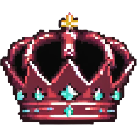 maroon crown simple design emoji