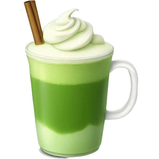 Matcha latte  emoji