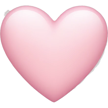 light pink heart emoji
