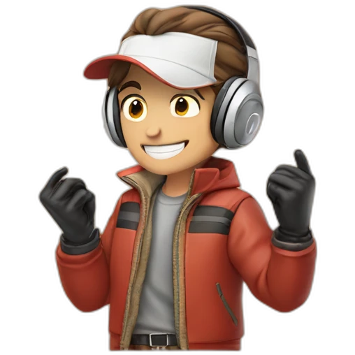 "Smiling Boy in Red Jacket" emoji