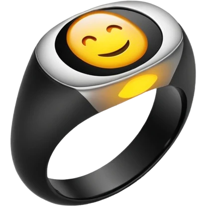 oura biometric ring shaped like an O emoji