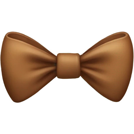 A cute bow with a brown color emoji
