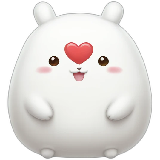 Molang with heart emoji