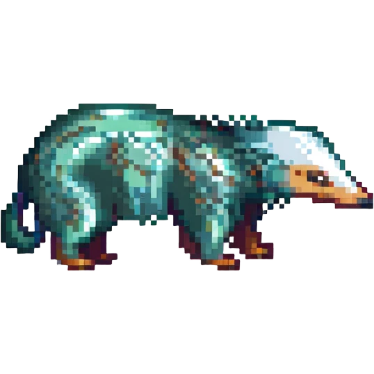 anteater, pixel art style emoji