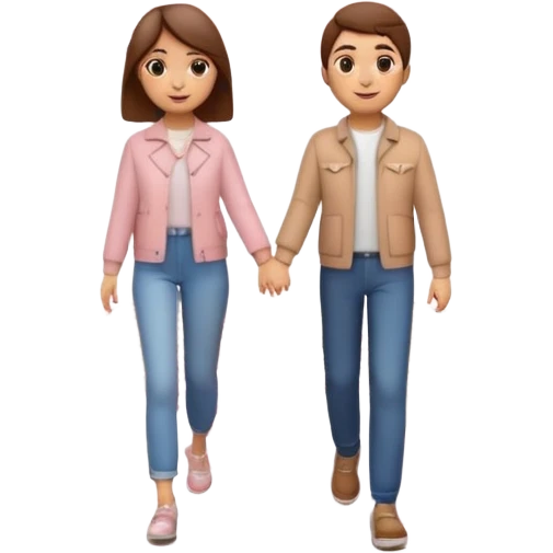 3D emoji-style of two roads merging into one 💞, with cherry blossoms 🌸, floating hearts 💕, soft sunset sky 🌅, and a couple walking hand-in-hand 👩‍❤️‍👨. Romantic and aesthetic vibe emoji