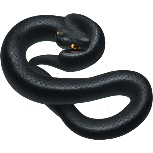 Black snake  emoji