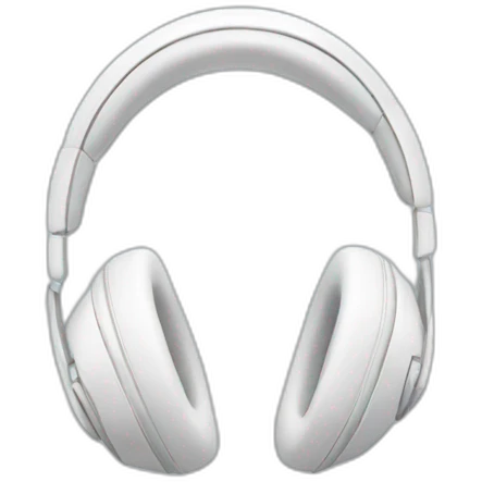 White headphones emoji
