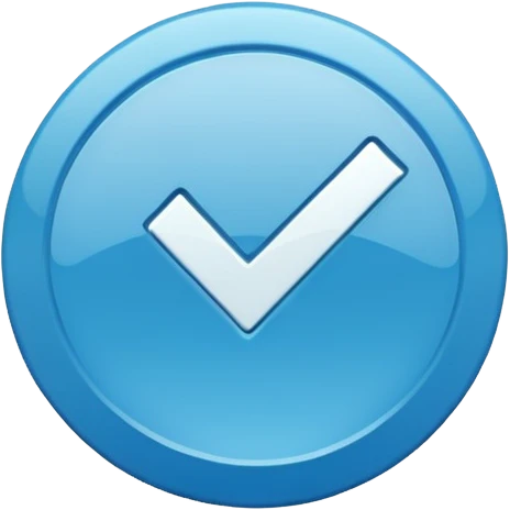 centang biru bulat emoji