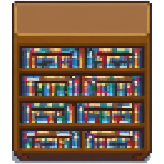 library with bookshelves emoji