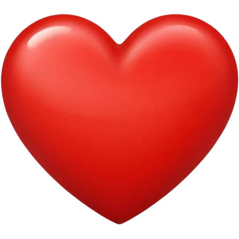 Perfect Red heart emoji
