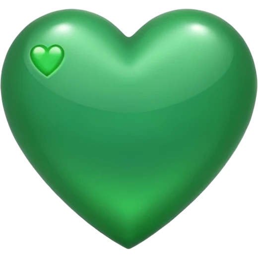 초록색 하트 emoji