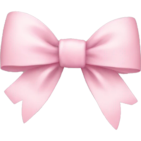 Light pink bow emoji