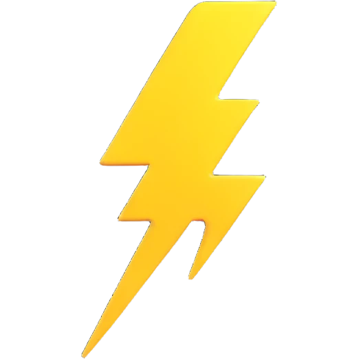 lightning bolt symbol emoji