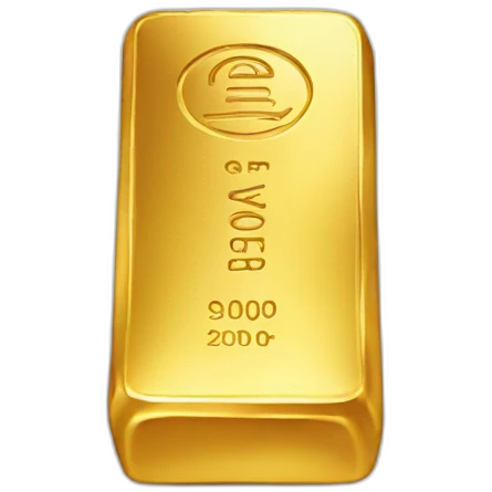 Gold bar emoji