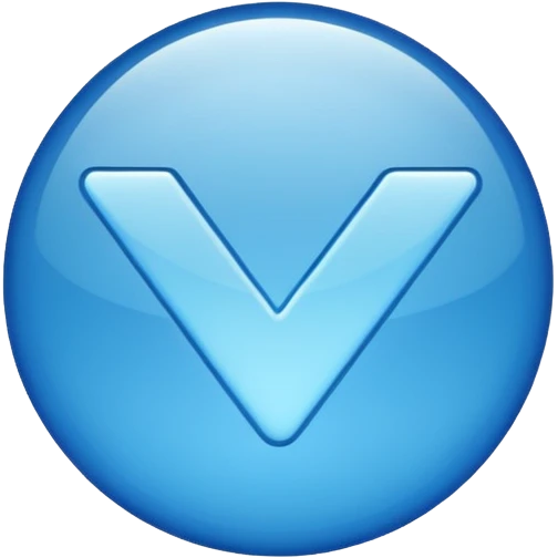 Verificación azul de tik Tok emoji