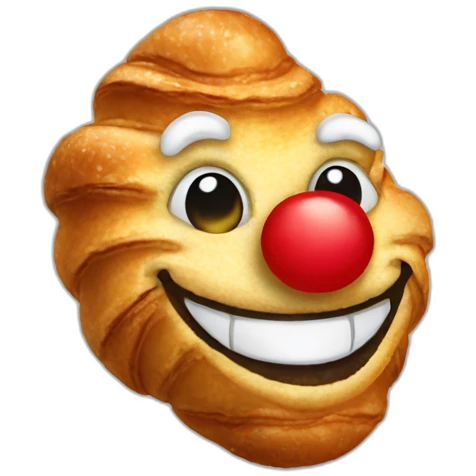 croissant clown emoji